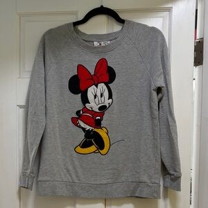 Forever 21 Gray Minnie Mouse Sweatshirt